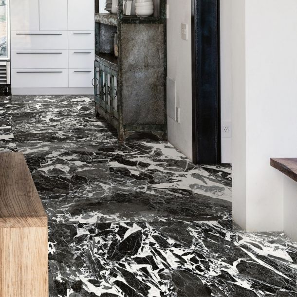 Marble effect tiles