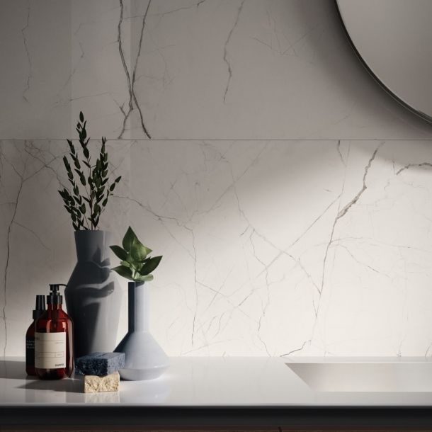 Marble effect tiles